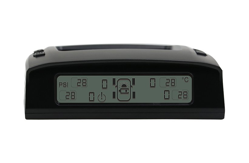 Solar Wireless TPMS – Universal Tire Pressure Monitoring System with 4 External Sensors